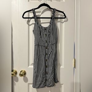 plaid mini dress